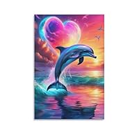 クリスチャン・ラッセン 海洋生物 イルカ 魚 ポスター 複製画 インテリア ラッセン ポスター「マザーズ ラブ」海 マリンアート イルカ